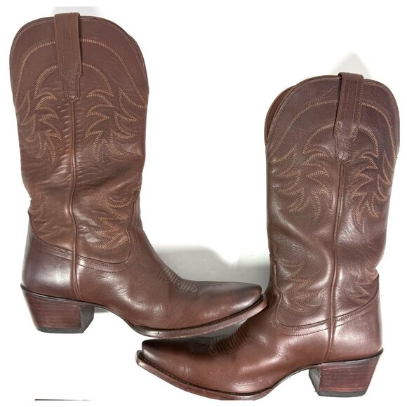 Tecovas The Annie Western Boots Womens Size 12 B Snip Toe Cowgirl Rodeo Brown - Picture 7 of 13